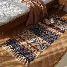 Vintage Bohemian Plaid Woven Rug for Living Room, Bedroom and Beach - image 2