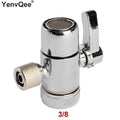 Faucet Adapter Diverter Valve Counter Top Water Filter 3/8 Inch Tube Silver Connector For Ro water Purifier System