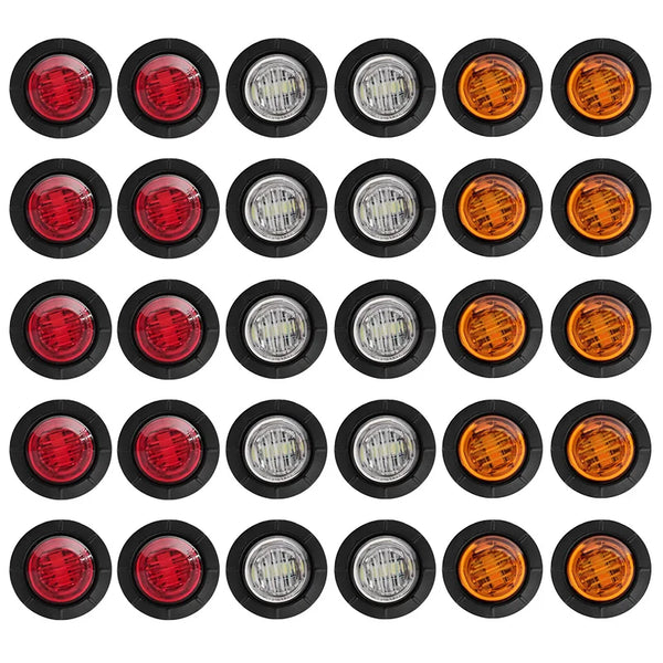 Luz de posición lateral LED DRL 12V 24V para camión, auto, tráiler, autobús, luz trasera de freno, accesorios para camión, luces traseras