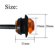 Luz de posición lateral LED DRL 12V 24V para camión, auto, tráiler, autobús, luz trasera de freno, accesorios para camión, luces traseras