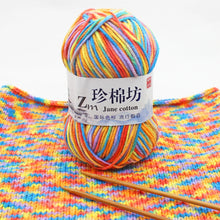 50g/PC Double Knitting Crochet Milk Soft Warm Wool Yarn Hand Knitted Colourful Fancy Yarn DIY Craft Knit Sweater Scarf Hat
