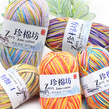 50g/PC Double Knitting Crochet Milk Soft Warm Wool Yarn Hand Knitted Colourful Fancy Yarn DIY Craft Knit Sweater Scarf Hat