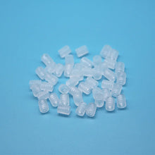 100PCS Adjustable Black White Face Mask Silicone Button Cord Locks Elastic Band Stop Drawstring Accessories DIY Spiral Buttons