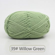 50g Soft Wool Milk Cotton Yarn Crochet Anti-Pilling Hand Knitting Thread For Cardigan Scarf Hat Baby Sweater Doll Supplies