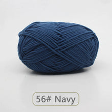 50g Soft Wool Milk Cotton Yarn Crochet Anti-Pilling Hand Knitting Thread For Cardigan Scarf Hat Baby Sweater Doll Supplies