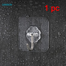 Wall Hook For Hanging Kitchen Velcro Hooks On Suction Cup Strong Waterproof Adhesive Hanger To The Bathroom Transparent Holder