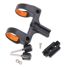Soporte giratorio para luz de bicicleta, linterna LED, clip de montaje para manillar de MTB