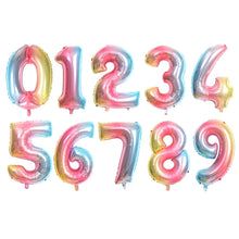 16/32/40 inch Big Size Rose Gold Sliver digital number Figure Foil balloons Adult Birthday Party Decoration Supplies Ballon