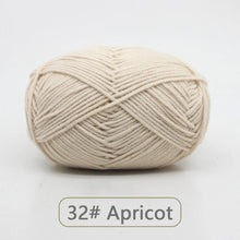 50g Soft Wool Milk Cotton Yarn Crochet Anti-Pilling Hand Knitting Thread For Cardigan Scarf Hat Baby Sweater Doll Supplies