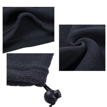 Unisex Beanie Hats Ski Snood Scarf Women Men Thermal Fleece Scarf Snood Neck Warmer Face Mask Winter Spring