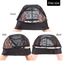 Gorro para peluca con diadema y banda de sujeción, gorros negros para confección de pelucas, gorro tipo domo de licela con banda ajustable.
