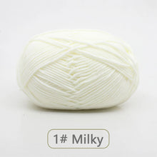50g Soft Wool Milk Cotton Yarn Crochet Anti-Pilling Hand Knitting Thread For Cardigan Scarf Hat Baby Sweater Doll Supplies