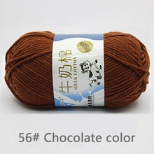 Hilo de algodón de leche de 50 g/set, línea de ganchillo, fibra de leche de 5 cabos de alta calidad, lana suave y cálida, para tejer a mano suéteres de bebé y bufandas (bricolaje)