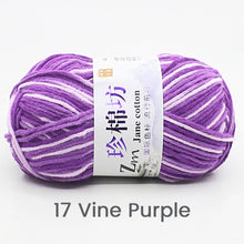 50g/PC Double Knitting Crochet Milk Soft Warm Wool Yarn Hand Knitted Colourful Fancy Yarn DIY Craft Knit Sweater Scarf Hat