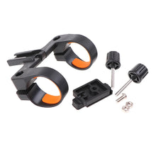 Soporte giratorio para luz de bicicleta, linterna LED, clip de montaje para manillar de MTB