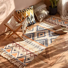 Vintage Bohemian Plaid Woven Rug for Living Room, Bedroom and Beach - image 8