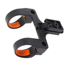 Soporte giratorio para luz de bicicleta, linterna LED, clip de montaje para manillar de MTB
