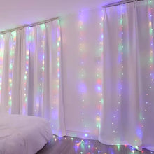 Christmas Lights Curtain Garland Merry Christmas Decorations For Home Christmas Ornaments Xmas Gifts Navidad 2021 New Year Decor