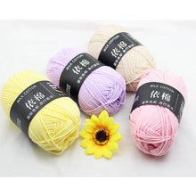50g Soft Wool Milk Cotton Yarn Crochet Anti-Pilling Hand Knitting Thread For Cardigan Scarf Hat Baby Sweater Doll Supplies