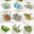 6pcs Artificial Plants Fake Grass Artificial Flowers for Home garland DIY Scrapbooking Wedding Christmas Decoration