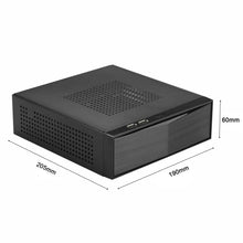 RGEEK C01 SECC Chasis Caja de computadora de escritorio industrial pequeña PSU HTPC Mini ITX PC