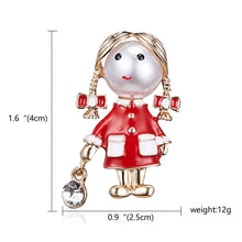 RINHOO Gymnastics Flower Dancer Crystal Brooches for Women Cute Pin Bijouterie High Quality Corsage Fashion Wedding Jewelry