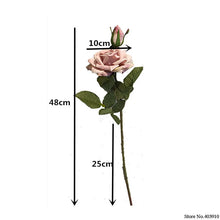 NEW Beautiful roses branch fleur silk Artificial flowers Wedding Decoration rose flores artificiales fake flowers
