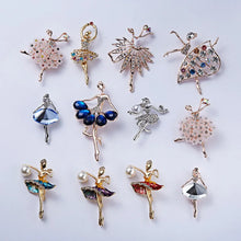 RINHOO Gymnastics Flower Dancer Crystal Brooches for Women Cute Pin Bijouterie High Quality Corsage Fashion Wedding Jewelry