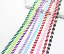 1/4 inch 6mm Gingham Checked Ribbon Handmade Gift Box Wrap Craft Decoration Accessoires Jewelry DIY Band Findings