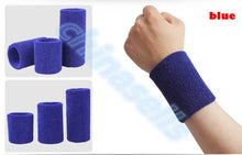 1pcs Sports Sweatband Cotton 15*8cm Terry Cloth Wrist Sweat Bands Tennis Fitness Basketball Wristband Wrist Support Protector