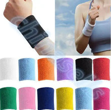 1pcs Sports Sweatband Cotton 15*8cm Terry Cloth Wrist Sweat Bands Tennis Fitness Basketball Wristband Wrist Support Protector