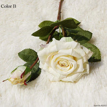 NEW Beautiful roses branch fleur silk Artificial flowers Wedding Decoration rose flores artificiales fake flowers