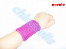 1pcs Sports Sweatband Cotton 15*8cm Terry Cloth Wrist Sweat Bands Tennis Fitness Basketball Wristband Wrist Support Protector