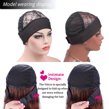 Gorro para peluca con diadema y banda de sujeción, gorros negros para confección de pelucas, gorro tipo domo de licela con banda ajustable.