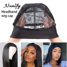 Gorro para peluca con diadema y banda de sujeción, gorros negros para confección de pelucas, gorro tipo domo de licela con banda ajustable.