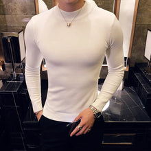 Turtleneck Men Fashion Autumn Winter Knitwear Long Sleeve Sweaters For Men Clothing Slim Fit Casual Pull Homme Pullovers HotSale