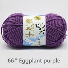 Hilo de algodón de leche de 50 g/set, línea de ganchillo, fibra de leche de 5 cabos de alta calidad, lana suave y cálida, para tejer a mano suéteres de bebé y bufandas (bricolaje)