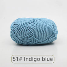 50g Soft Wool Milk Cotton Yarn Crochet Anti-Pilling Hand Knitting Thread For Cardigan Scarf Hat Baby Sweater Doll Supplies