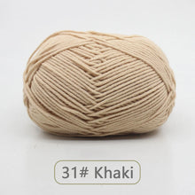 50g Soft Wool Milk Cotton Yarn Crochet Anti-Pilling Hand Knitting Thread For Cardigan Scarf Hat Baby Sweater Doll Supplies