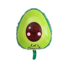 16pcs Green Avocado Shaped Aluminum Foil Balloon Fruit Party Food Festival Children's Birthday Party Decoration Globos