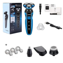 ZOZEN Electric Razor Electric Shaver Rotary Shaving Machine Cutter Recharge for Men Beard Trimmer Wet-Dry Dual Use Waterproof
