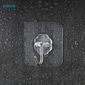 Wall Hook For Hanging Kitchen Velcro Hooks On Suction Cup Strong Waterproof Adhesive Hanger To The Bathroom Transparent Holder