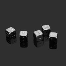 New Metal Dice  Gold/Sliver Color High Quality 6 Sided Dice For Club/Party/Family Games 13mm