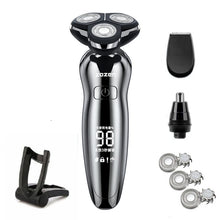 ZOZEN Electric Razor Electric Shaver Rotary Shaving Machine Cutter Recharge for Men Beard Trimmer Wet-Dry Dual Use Waterproof