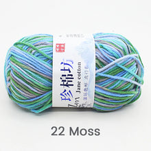 50g/PC Double Knitting Crochet Milk Soft Warm Wool Yarn Hand Knitted Colourful Fancy Yarn DIY Craft Knit Sweater Scarf Hat