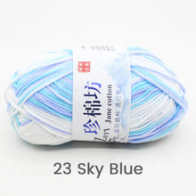 50g/PC Double Knitting Crochet Milk Soft Warm Wool Yarn Hand Knitted Colourful Fancy Yarn DIY Craft Knit Sweater Scarf Hat