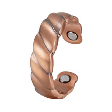 Vinterly Twisted Adjustable Ring Women Health Energy Magnetic Therapy Rose 5mm Finger Open Cuff Wedding Bands Magnets Jewelry