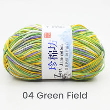 50g/PC Double Knitting Crochet Milk Soft Warm Wool Yarn Hand Knitted Colourful Fancy Yarn DIY Craft Knit Sweater Scarf Hat