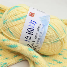 50g/PC Double Knitting Crochet Milk Soft Warm Wool Yarn Hand Knitted Colourful Fancy Yarn DIY Craft Knit Sweater Scarf Hat