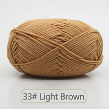 50g Soft Wool Milk Cotton Yarn Crochet Anti-Pilling Hand Knitting Thread For Cardigan Scarf Hat Baby Sweater Doll Supplies